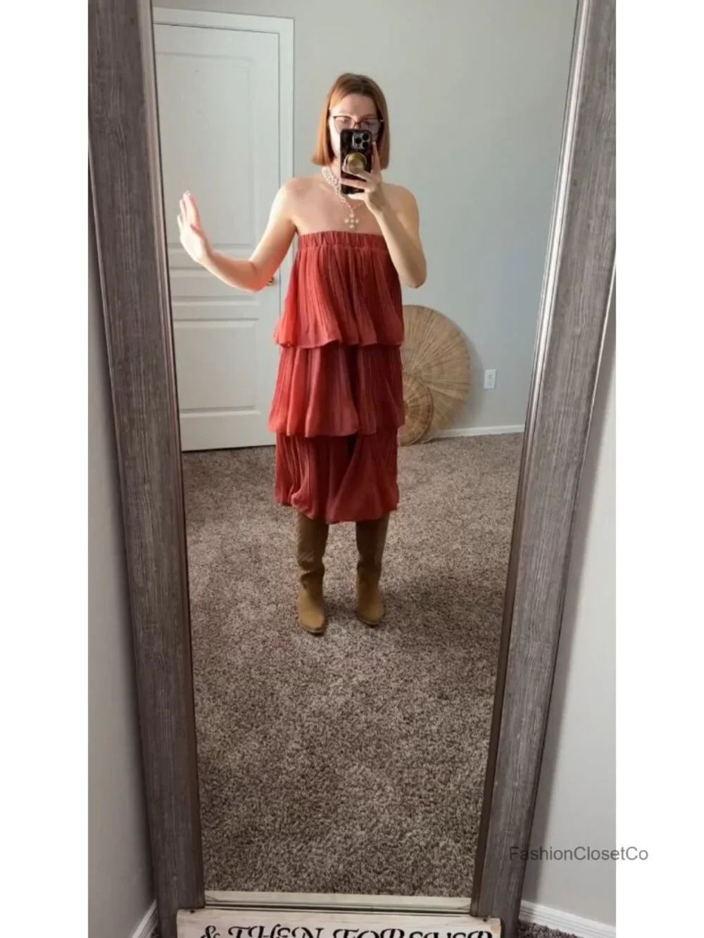 Chiffon Tiered Ruffle Maxi Skirt High Waist A-Line Flared Pleated